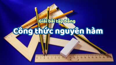 Các dạng bài tìm nguyên hàm nhanh bằng công thức nguyên hàm hay đầy đủ nhất 5