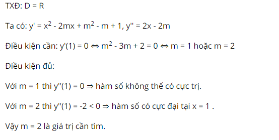 Dạng bài tìm tham số sao cho cực trị của hàm số thỏa điều kiện cho trước cực chi tiết 8