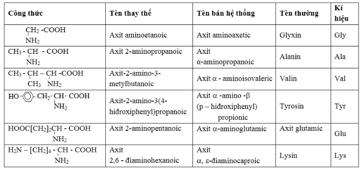 Lý thuyết amino axit chi tiết dễ hiểu 3