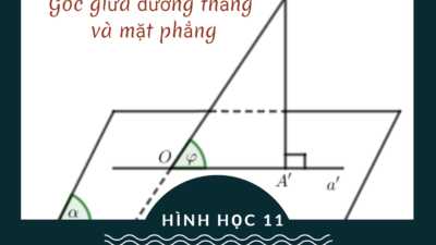 Góc giữa đường thẳng và mặt phẳng cực chi tiết và dễ hiểu. 15