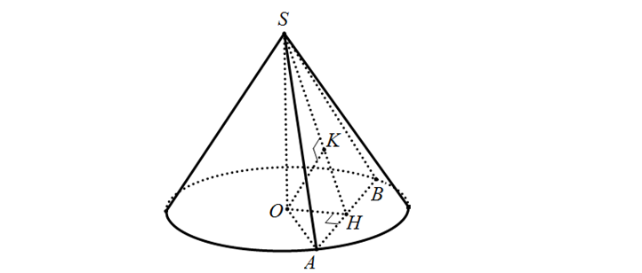 Dạng toán tương giao giữa hình nón và mặt phẳng - hướng dẫn giải và bài tập 34