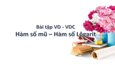 16 câu bài tập Hàm số mũ - Hàm số Lôgarit vận dụng - vận dụng cao có lời giải chi tiết. 26