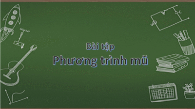 15 câu bài tập Phương trình mũ cơ bản có lời giải chi tiết nhất. 24