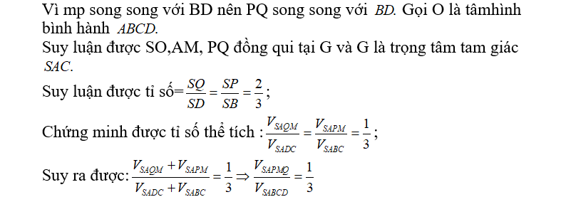 Phương pháp giải và bài tập tỷ số thể tích đầy đủ nhất 12