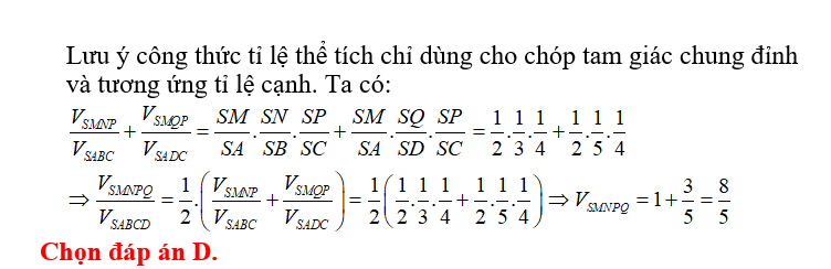 Phương pháp giải và bài tập tỷ số thể tích đầy đủ nhất 13