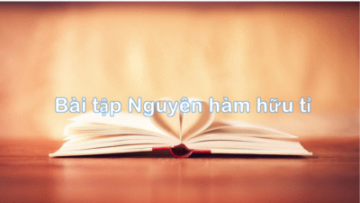 Tổng hợp bài tập tính nguyên hàm của hàm số hữu tỉ có lời giải chi tiết nhất 36