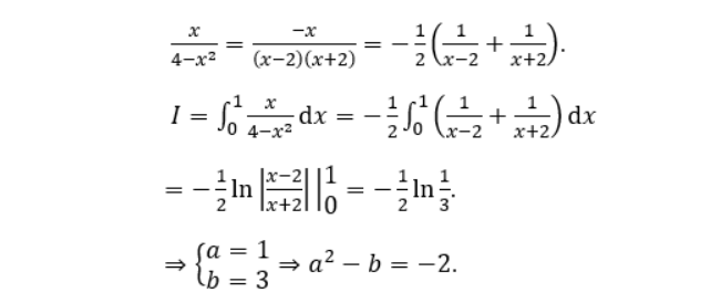 20 câu bài tập tích phân hàm số hữu tỉ có lời giải chi tiết nhất 12
