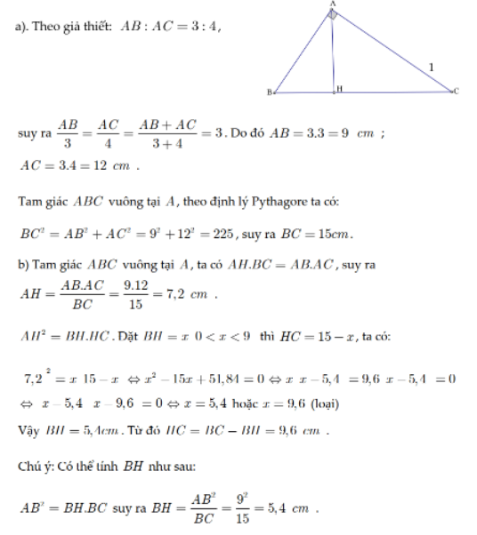Hệ thức lượng trong tam giác và giải tam giác - Lý thuyết và bài tập có đáp án 15