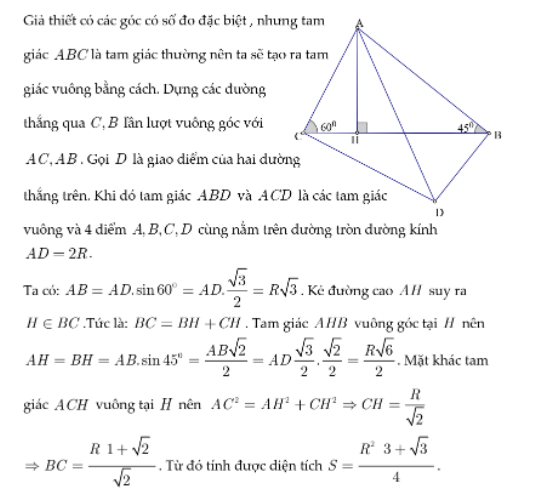 Hệ thức lượng trong tam giác và giải tam giác - Lý thuyết và bài tập có đáp án 22