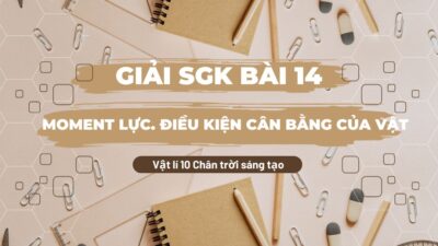 Giải SGK bài 14 Moment lực. Điều kiện cân bằng của vật Vật lí 10 Chân trời sáng tạo 39