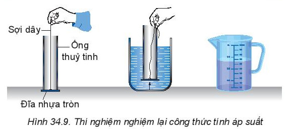 Giải SGK bài 34 Khối lượng riêng. Áp suất chất lỏng Vật lý 10 Kết nối tri thức 18